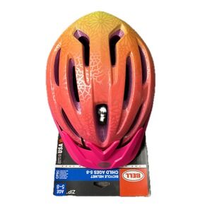 Bell Zip Sunnyside Bike Helmet Child Age 5-8 Floral Pink Teal Purple Pattern New